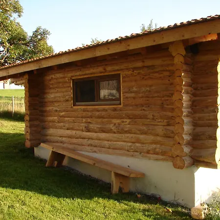Luxury tent Blockhaus Im Permakulturgarten